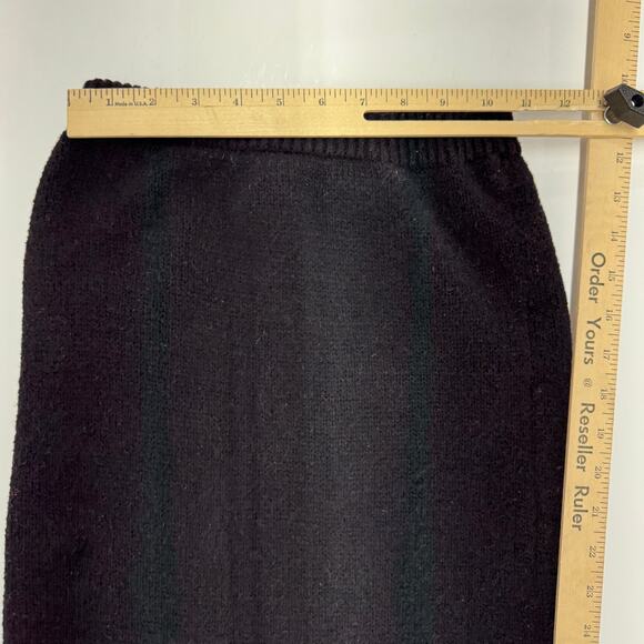 Happily Grey Skirt Womens X Small Black Maxi Split Front Knit - Picture 5 of 6